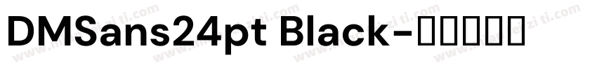 DMSans24pt Black字体转换